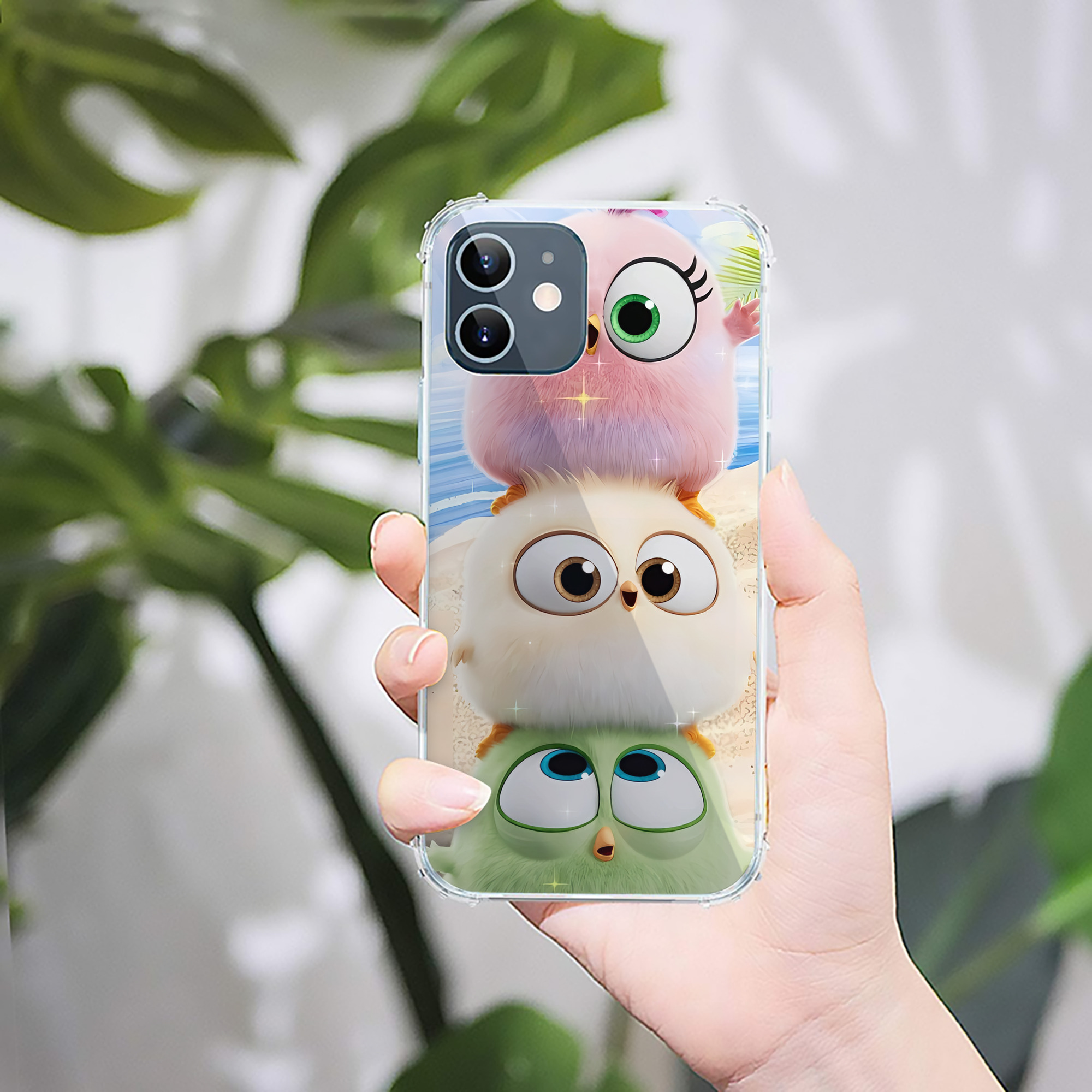 （画像用） Angry Birds アングリーバード 【iPhone 12シリーズ対応】透明スマホケース（クリアソフトケース）